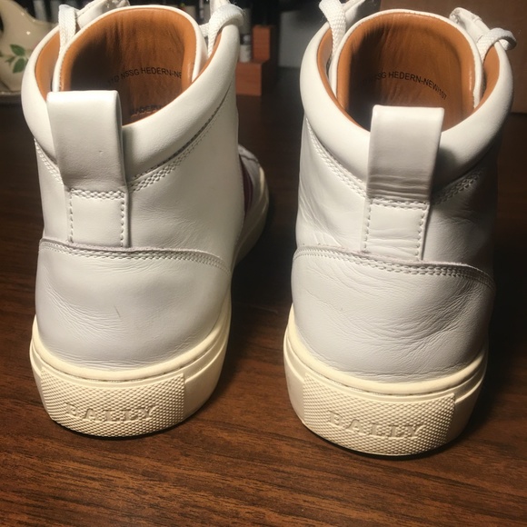 White leather Bally \
